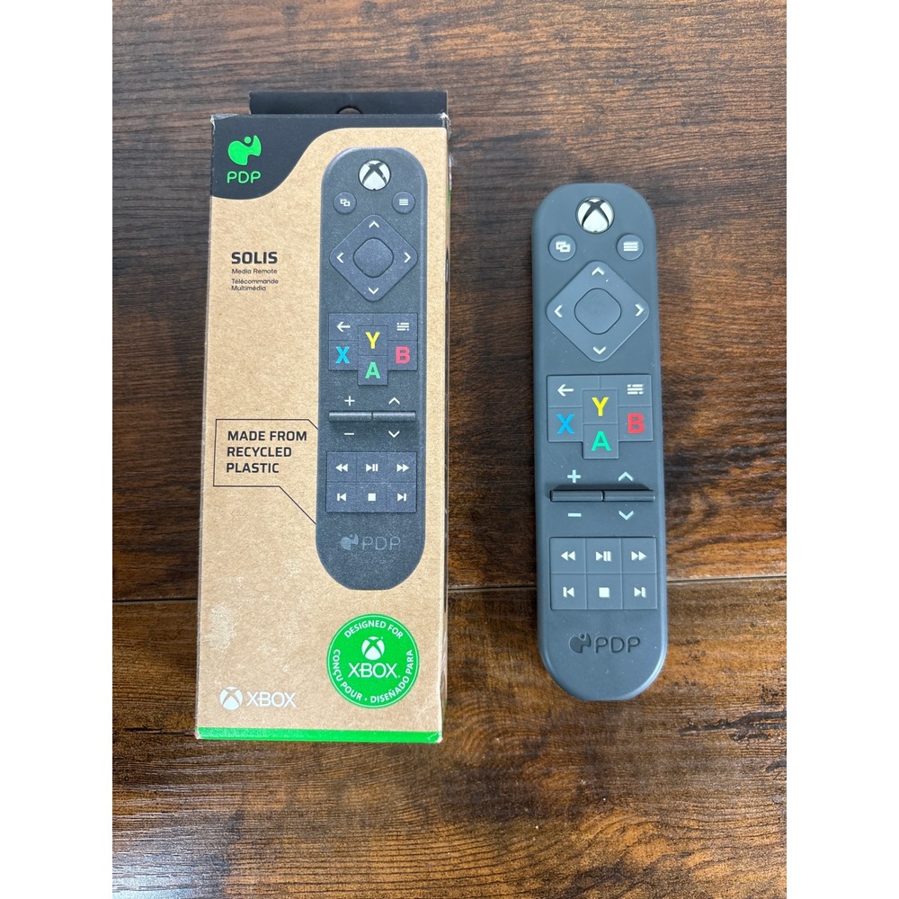 PDP Solis Media Remote for Xbox Series X S Xbox One Backlit Buttons 049-044 Gray